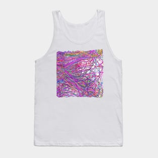 Coded Lines Pink Tank Top